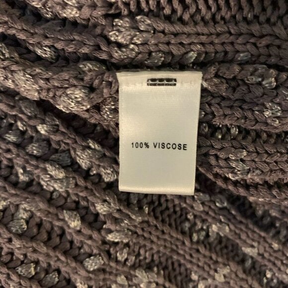 St John Sport Draped Cardigan Open Front Gray - Picture 2 of 7